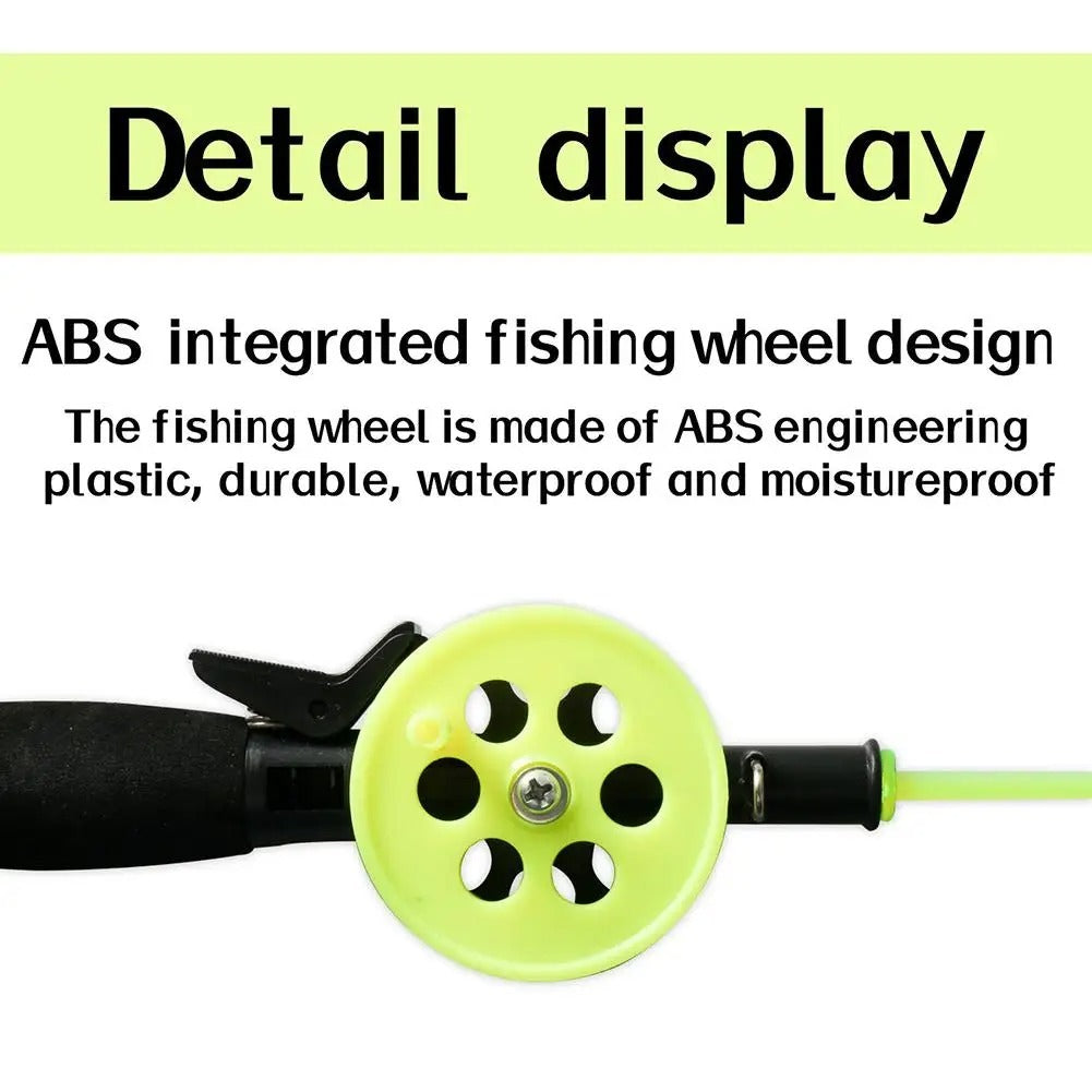 Ice Fishing Rod Children's Mini Short White Stripes