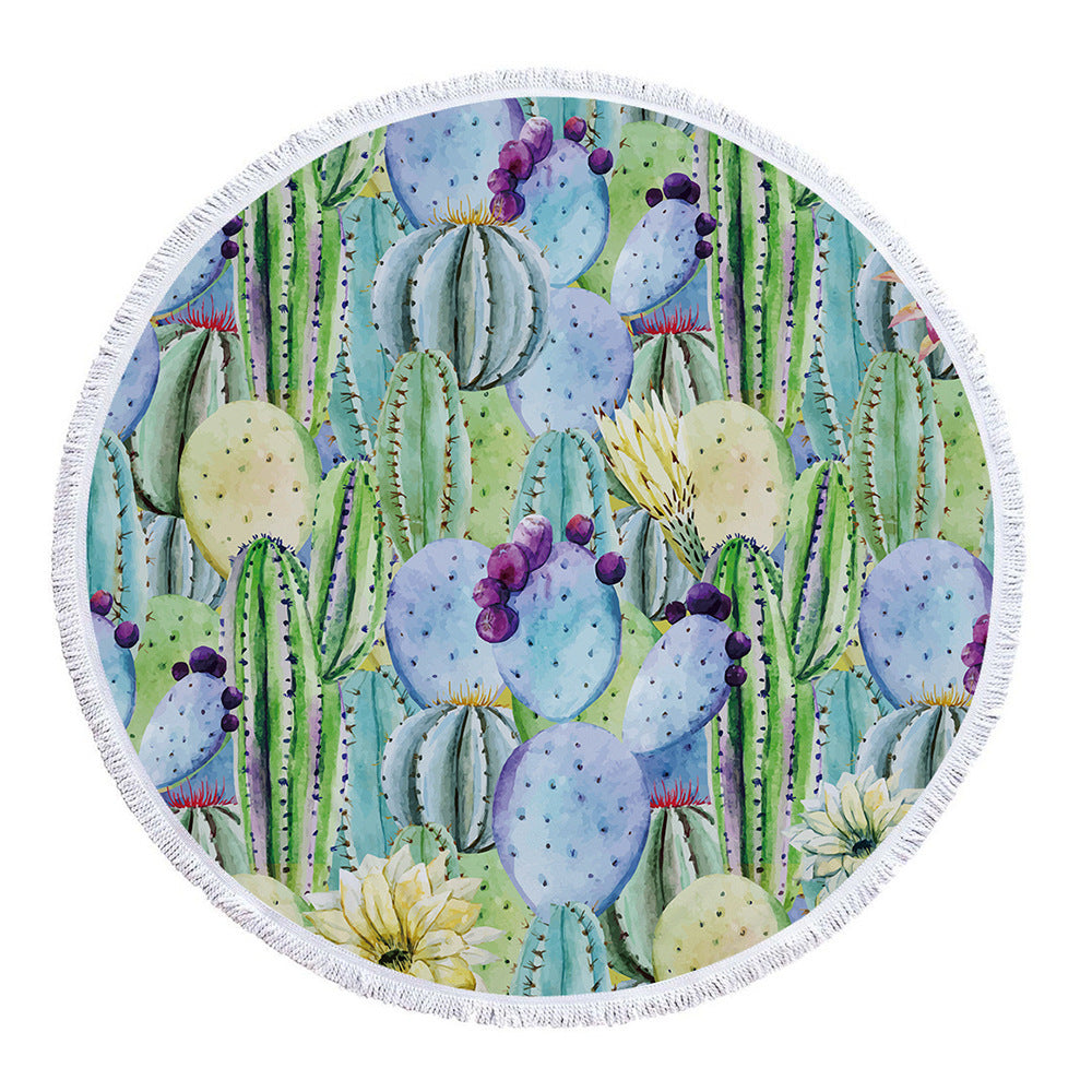 Round beach towel