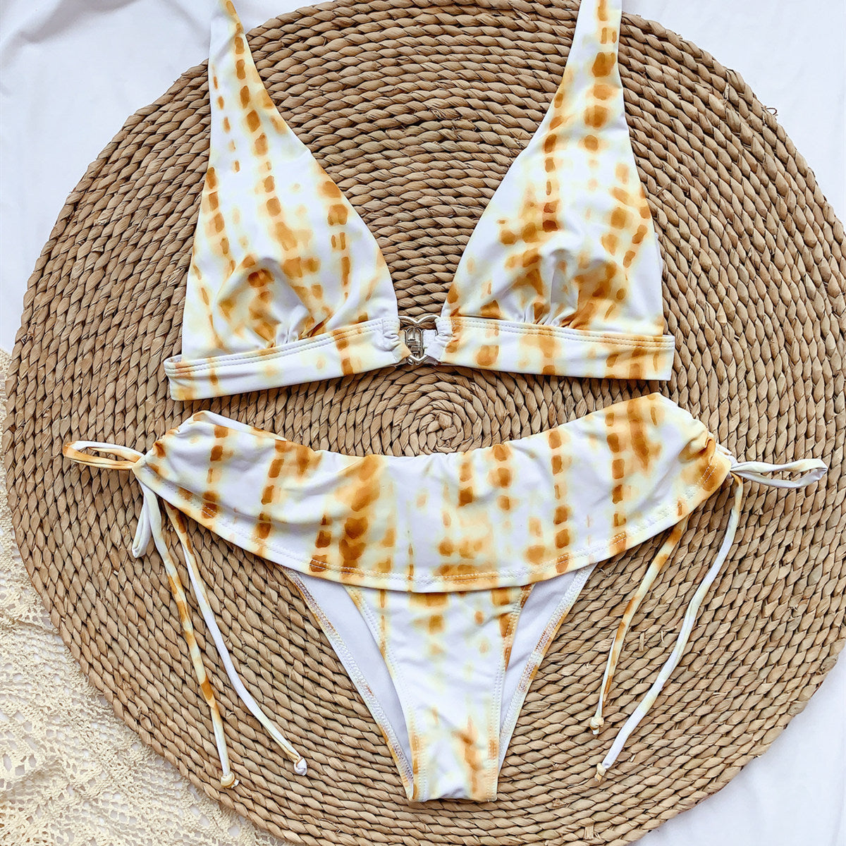 Bikini Printed Ruffle