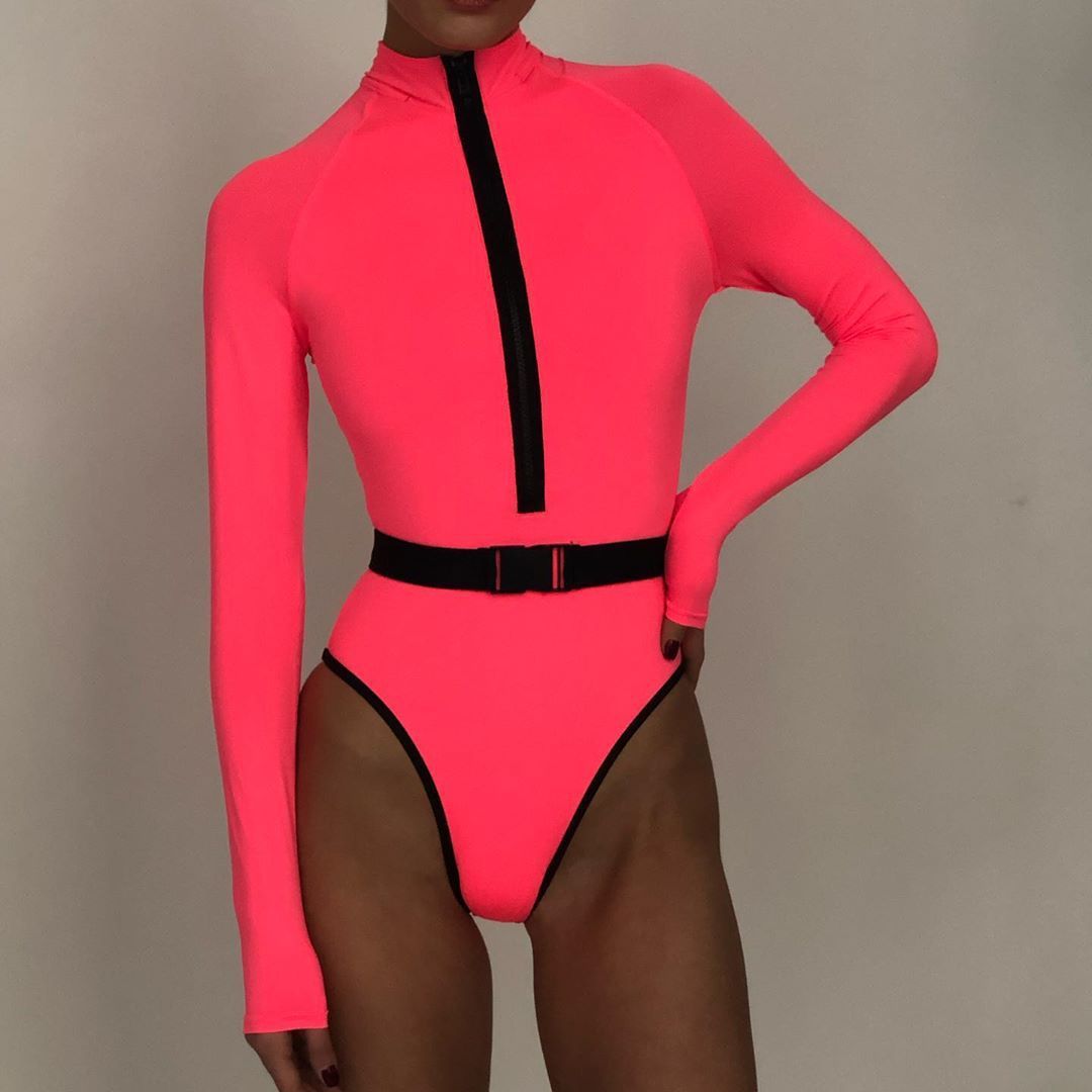 Fluorescent sexy ladies swimwear