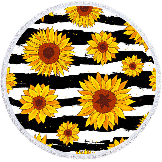 Sunflower beach towel