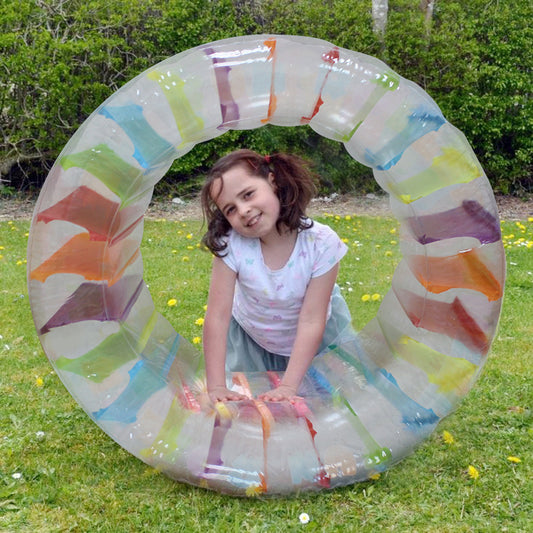 Inflatable water roller