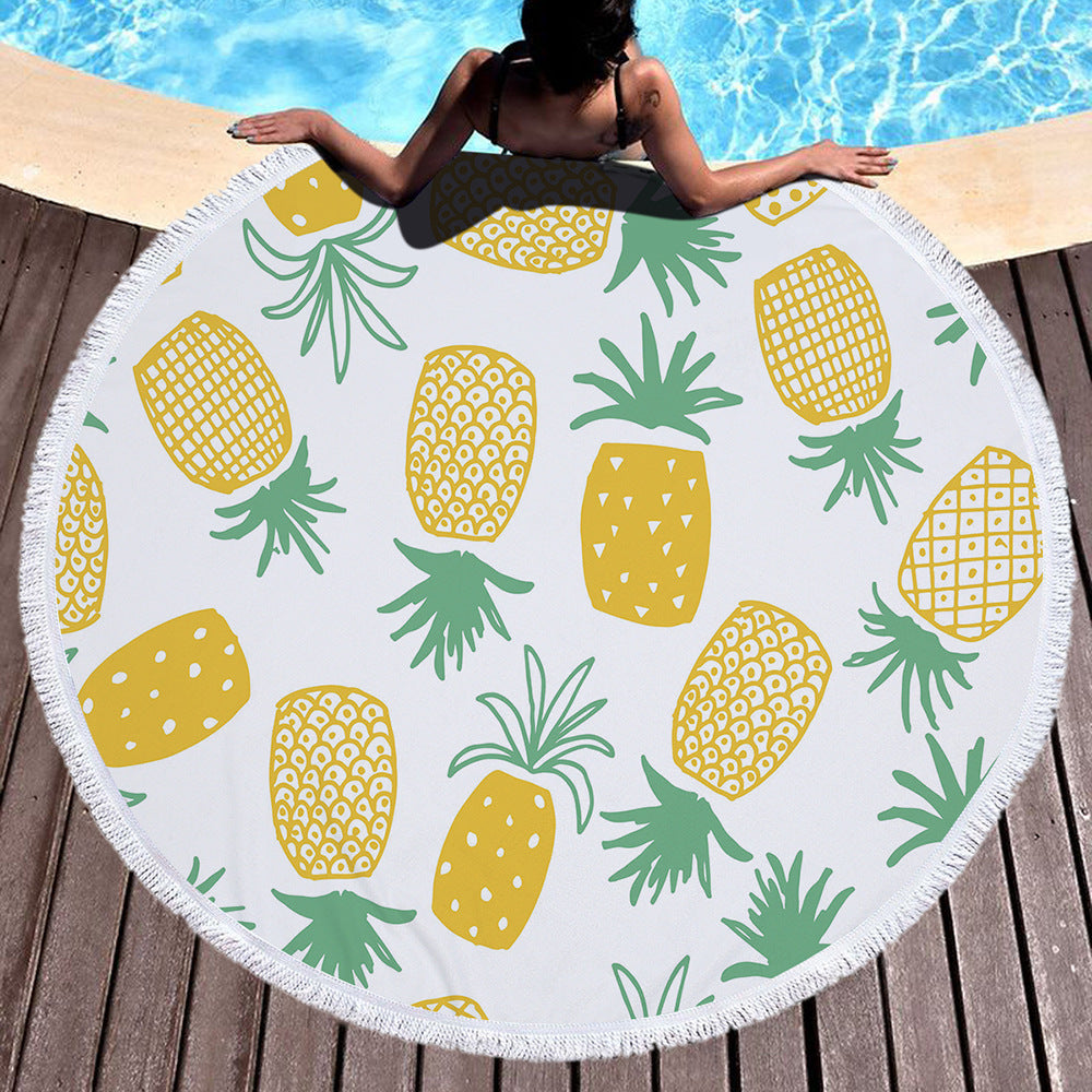 Round beach towel