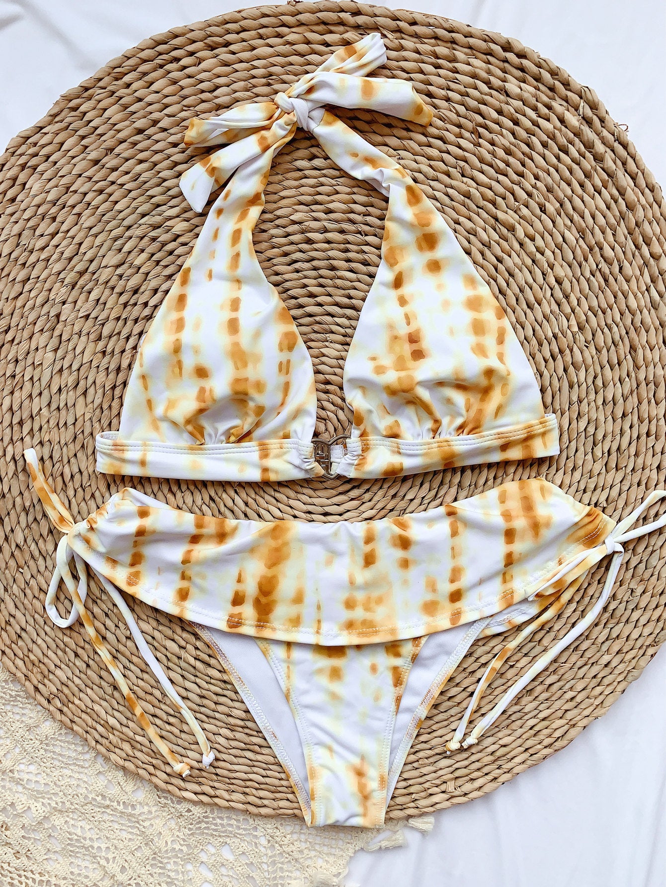 Bikini Printed Ruffle