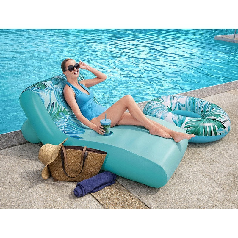 Inflatable Float Backrest Recliner Single Inflatable Water Bed